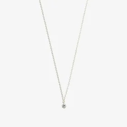Aria - 18Ct Gold, 0.08Ct Drilled Diamond Necklace^The Alkemistry Hot
