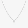 Aria - 18Ct Gold, Invisible Setting 0.08Ct Drilled Diamond Necklace^The Alkemistry Online