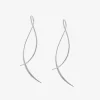 Aria - 18Ct Gold, Large Wave Threader Earrings (Pair)^The Alkemistry Shop
