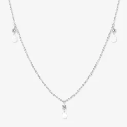 Aria - 18Ct Gold, Rose Cut & Brilliant Cut Diamond Triple Drop Necklace^The Alkemistry Flash Sale