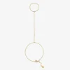 Aria - 18Ct Gold, Triple Rose Cut Diamond Hand Bracelet^The Alkemistry New