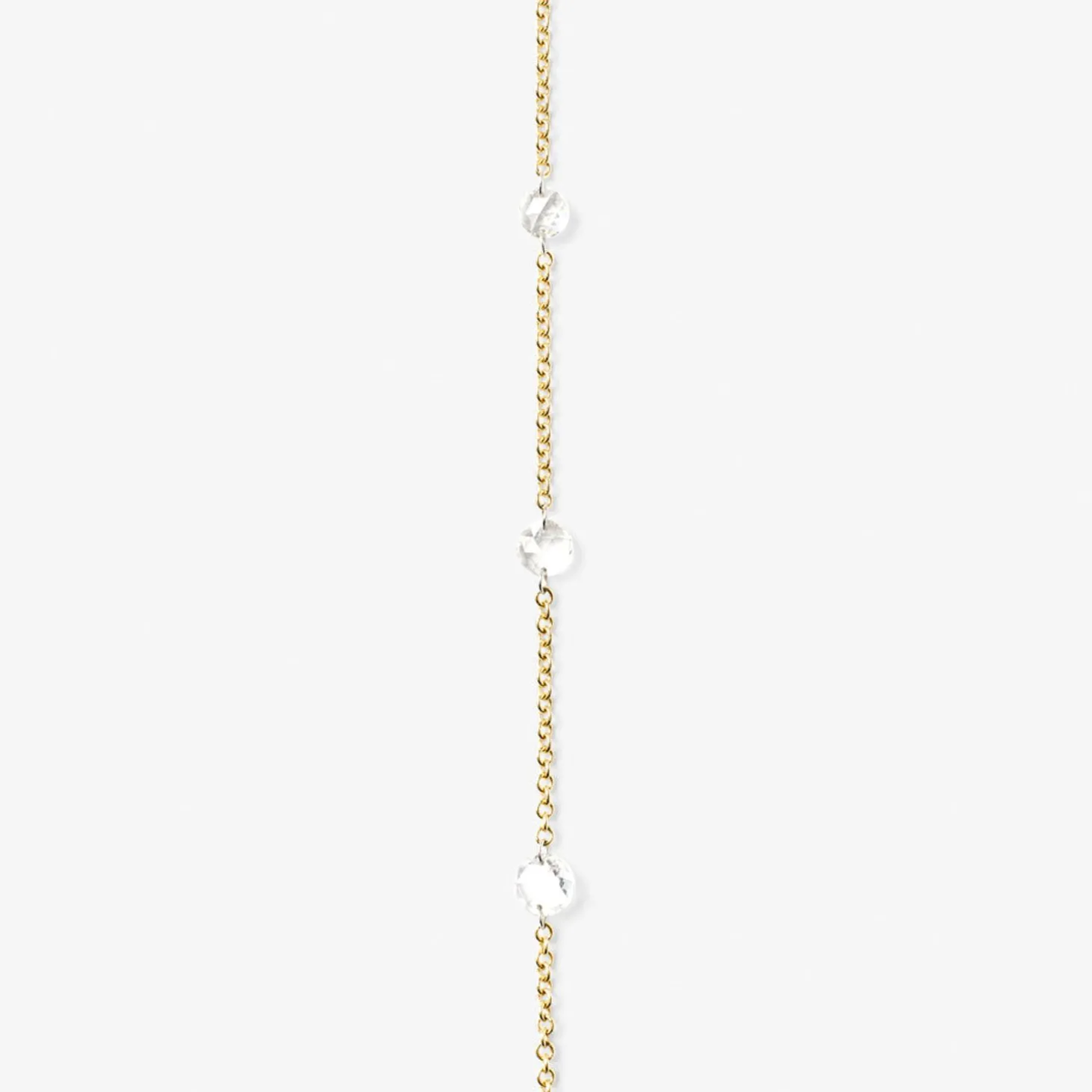 Aria - 18Ct Gold, Triple Rose Cut Diamond Hand Bracelet^The Alkemistry New