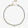 Auric - 18Ct Gold, Black & White Woven Chain Diamond Bracelet^The Alkemistry New