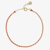 Auric - 18Ct Gold, 'Confidence' Coral Woven Chain Bracelet^The Alkemistry Cheap