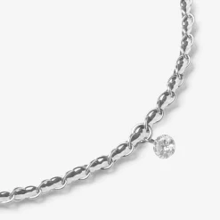 Auric - 18Ct Gold, Grey & White Woven Chain Diamond Bracelet^The Alkemistry Hot