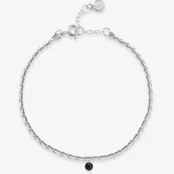 Auric - 18Ct Gold, Grey & White Woven Chain Black Diamond Bracelet^The Alkemistry Online