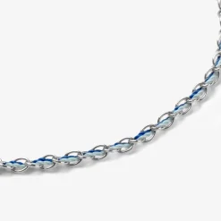 Auric - 18Ct Gold, 'Nurture Blue & Turquoise Woven Chain Bracelet^The Alkemistry Fashion