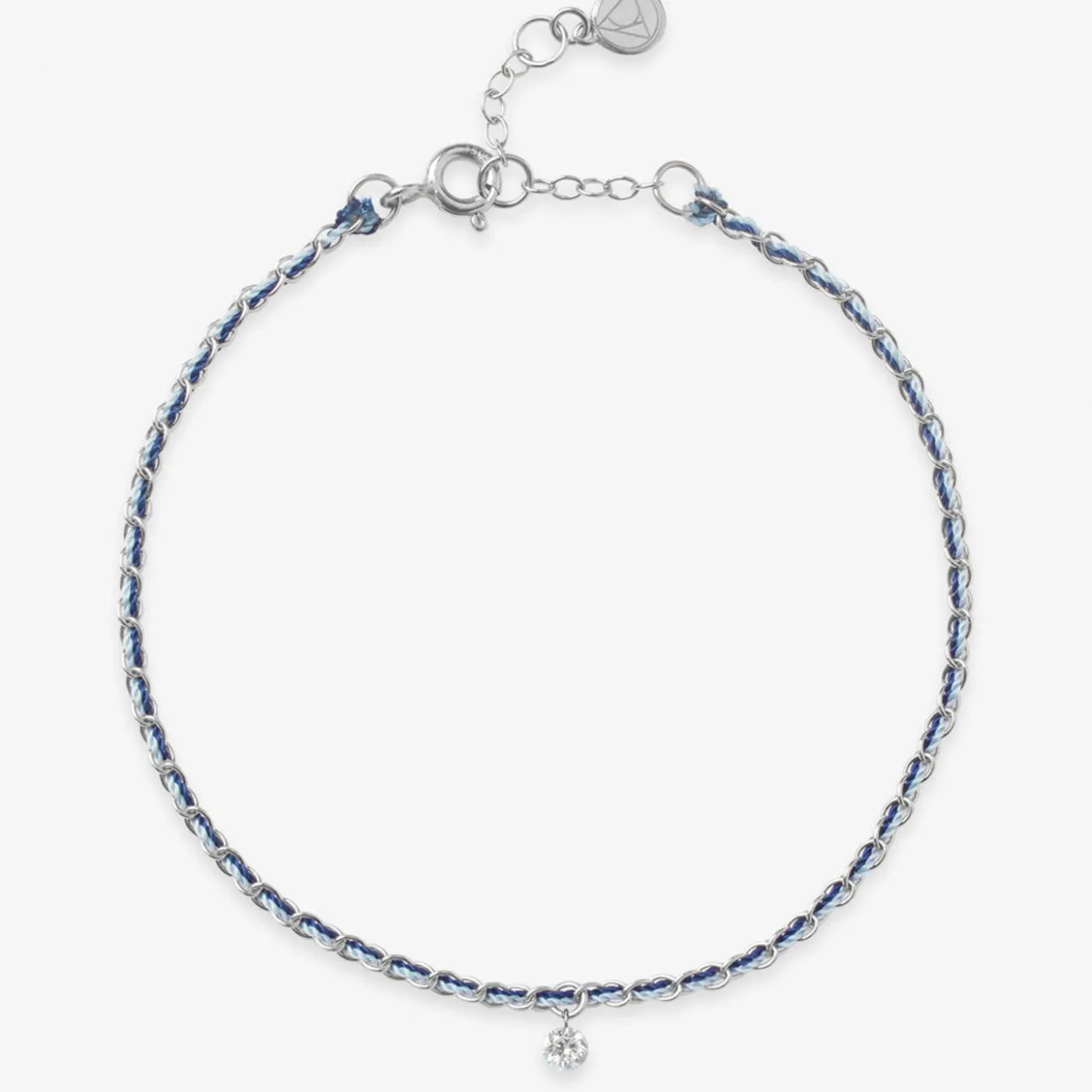 Auric - 18Ct Gold, 'Nurture' Blue & Turquoise Woven Chain Diamond Bracelet^The Alkemistry Hot