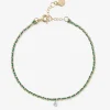 Auric - 18Ct Gold, 'Prosperity' Green & Jade Woven Chain Diamond Bracelet^The Alkemistry Shop