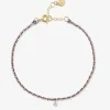 Auric - 18Ct Gold, 'Wisdom' Purple & Lilac Woven Chain Diamond Bracelet^The Alkemistry Clearance