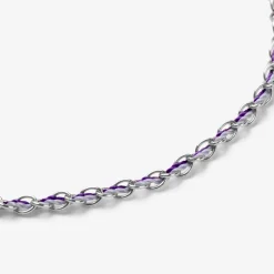 Auric - 18Ct Gold, 'Wisdom' Purple & Lilac Woven Chain Bracelet^The Alkemistry Cheap