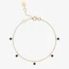 Black Magic - 18Ct Gold, 5 Drilled Black Diamond Bracelet^The Alkemistry Discount