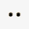 Black Magic - 18Ct Gold, 0.08Ct Black Diamond Studs (Pair)^The Alkemistry Best Sale