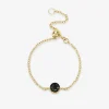 Black Magic - 18Ct Gold, 0.08Ct Black Diamond Adjustable Chain Ring^The Alkemistry Sale
