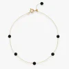 Boba - 18Ct Gold, Black Onyx Bead And Chain Anklet^The Alkemistry Sale