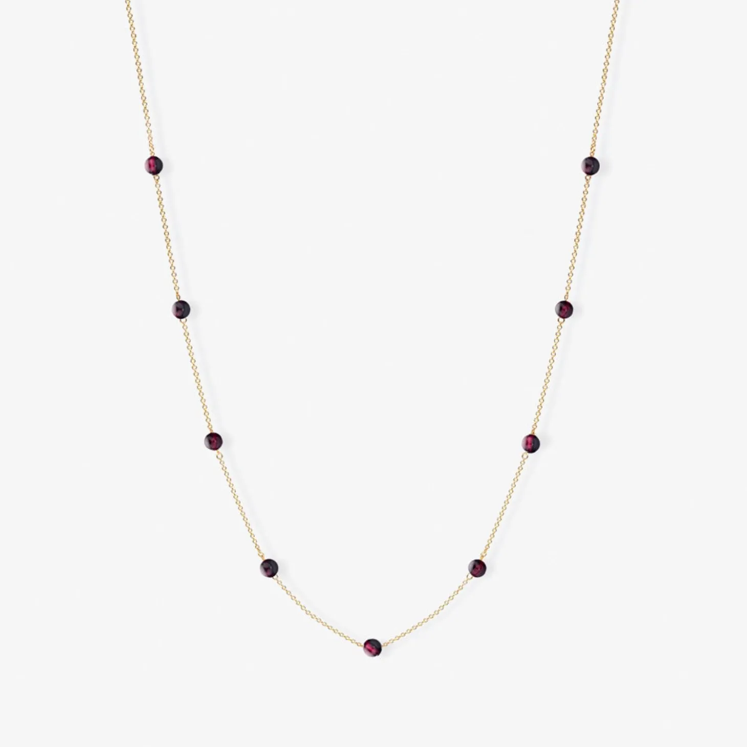 Boba - 18Ct Gold, Garnet Bead And Chain Necklace^The Alkemistry Sale