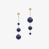 Boba - 18Ct Gold, Lapis Bead Bubble Drop Earring (Pair)^The Alkemistry Fashion
