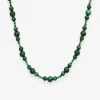 Boba - 18Ct Gold, Malachite Bead Bubble Necklace^The Alkemistry Store