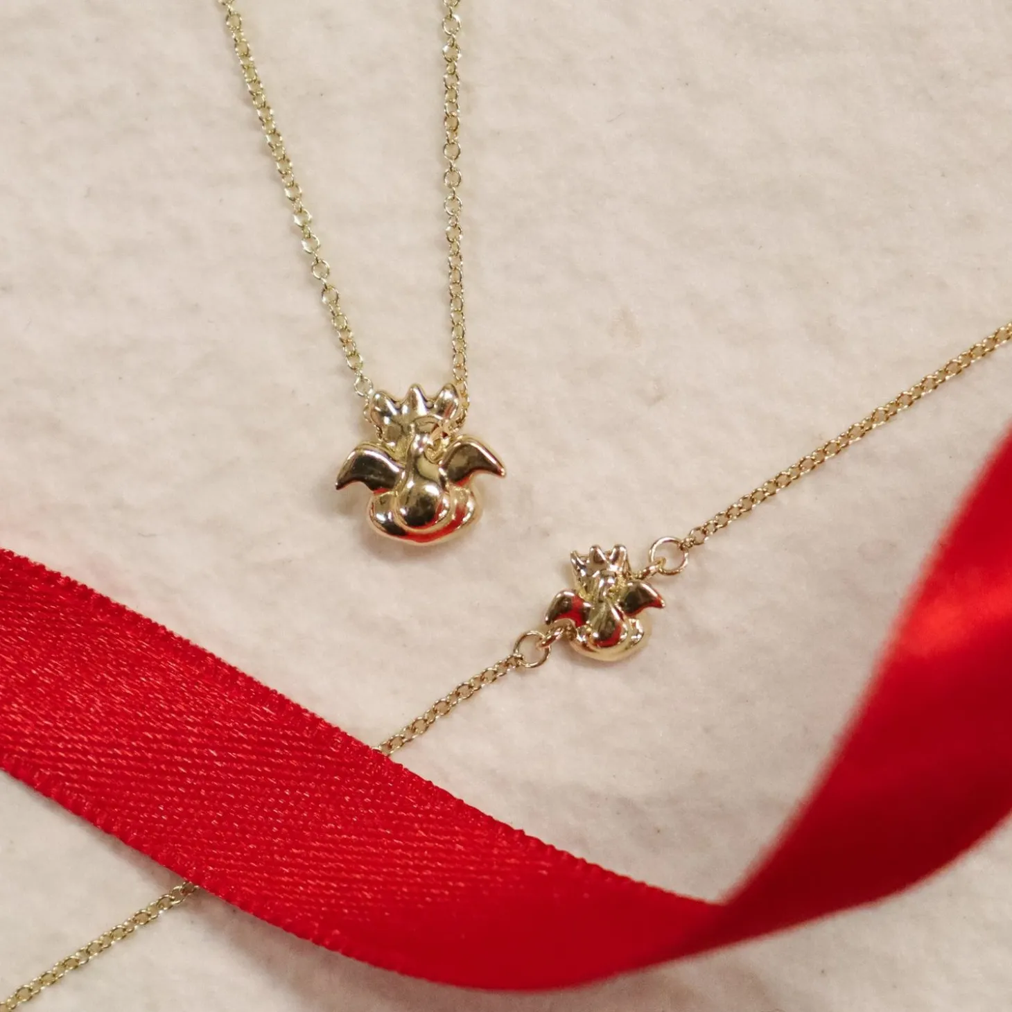 Chubby - 18Ct Gold, Dragon Necklace^The Alkemistry Store