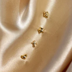 Chubby - 18Ct Gold, Star Earring (Single)^The Alkemistry Fashion