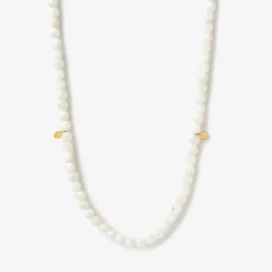 Cinta - 18Ct Gold, Mother Of Pearl Bead Necklace^The Alkemistry Discount