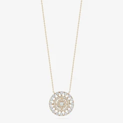 Dana Rebecca - 14Ct Gold, Ava Bea Diamond Medallion Necklace^The Alkemistry Best