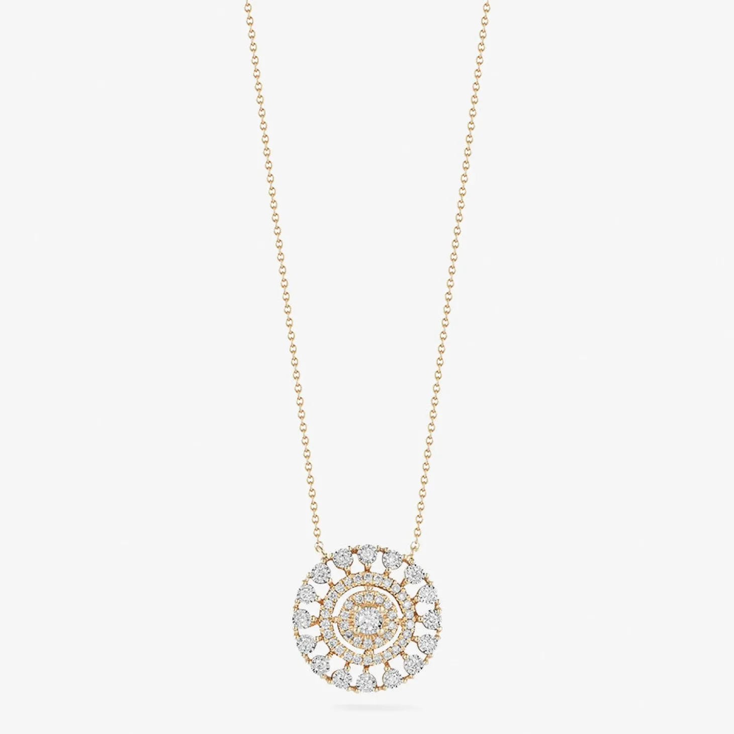 Dana Rebecca - 14Ct Gold, Ava Bea Diamond Medallion Necklace^The Alkemistry Best