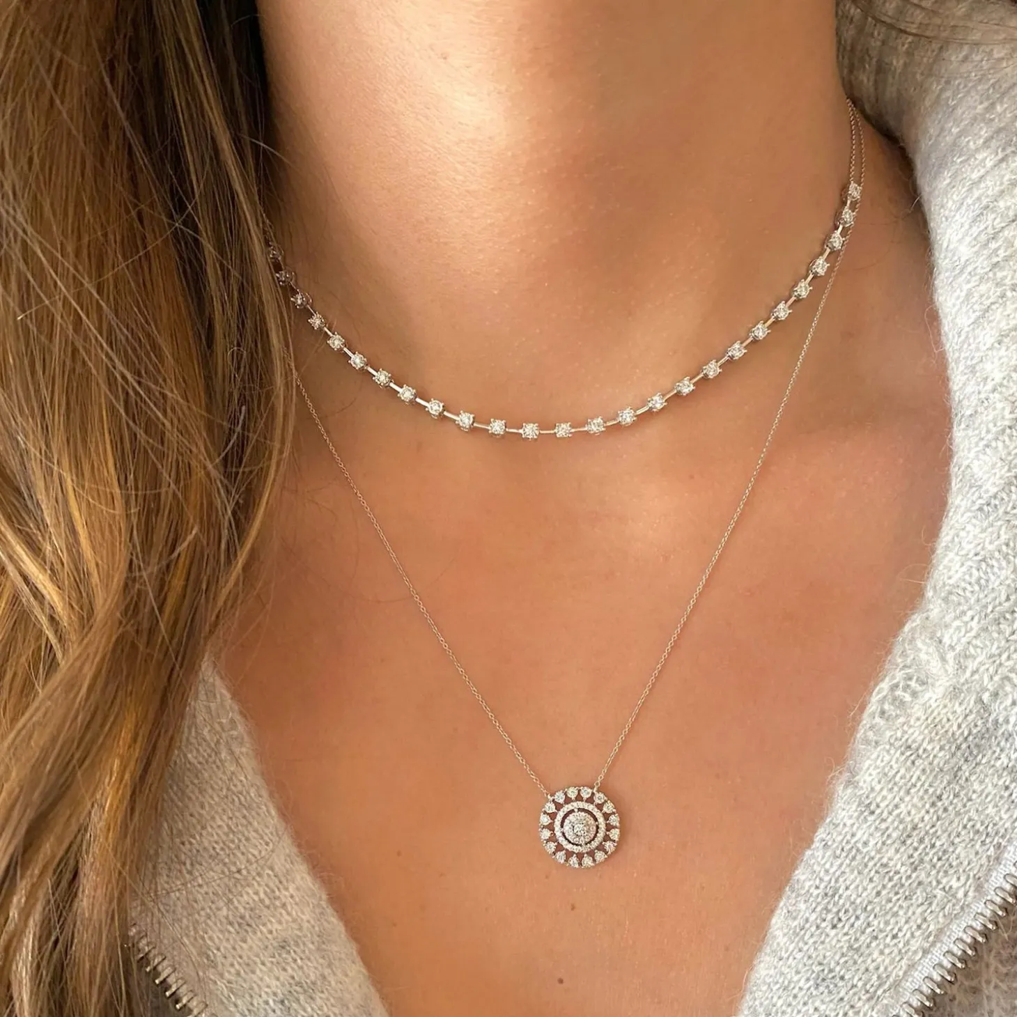 Dana Rebecca - 14Ct Gold, Ava Bea Diamond Medallion Necklace^The Alkemistry Flash Sale