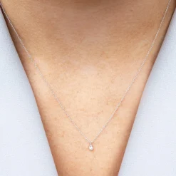 Dana Rebecca - 14Ct Gold, Diamond Petite Teardrop Necklace^The Alkemistry Clearance