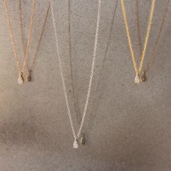Dana Rebecca - 14Ct Gold, Diamond Petite Teardrop Necklace^The Alkemistry Clearance