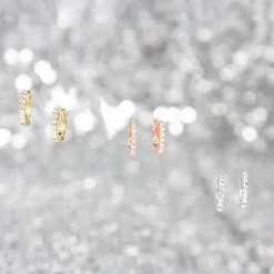 Dana Rebecca - 14Ct Gold, Diamond Mini Huggie Earrings (Pair)^The Alkemistry Flash Sale