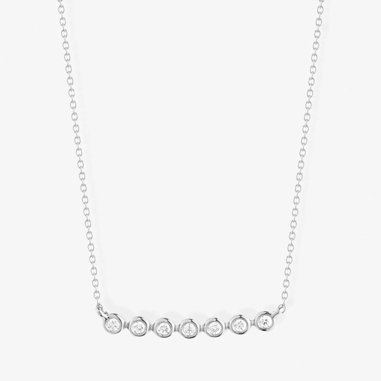 Dana Rebecca - 14Ct Gold, Lulu Jack Diamond Bar Necklace^The Alkemistry New