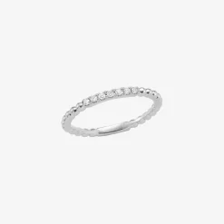 Dana Rebecca - 14Ct Gold, Poppy Rae Diamond Semi Pave Band Ring^The Alkemistry Sale