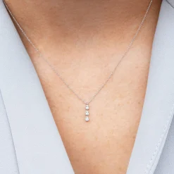 Dana Rebecca - 14Ct Gold, Sophie Ryan Diamond Triple Teardrop Necklace^The Alkemistry Clearance