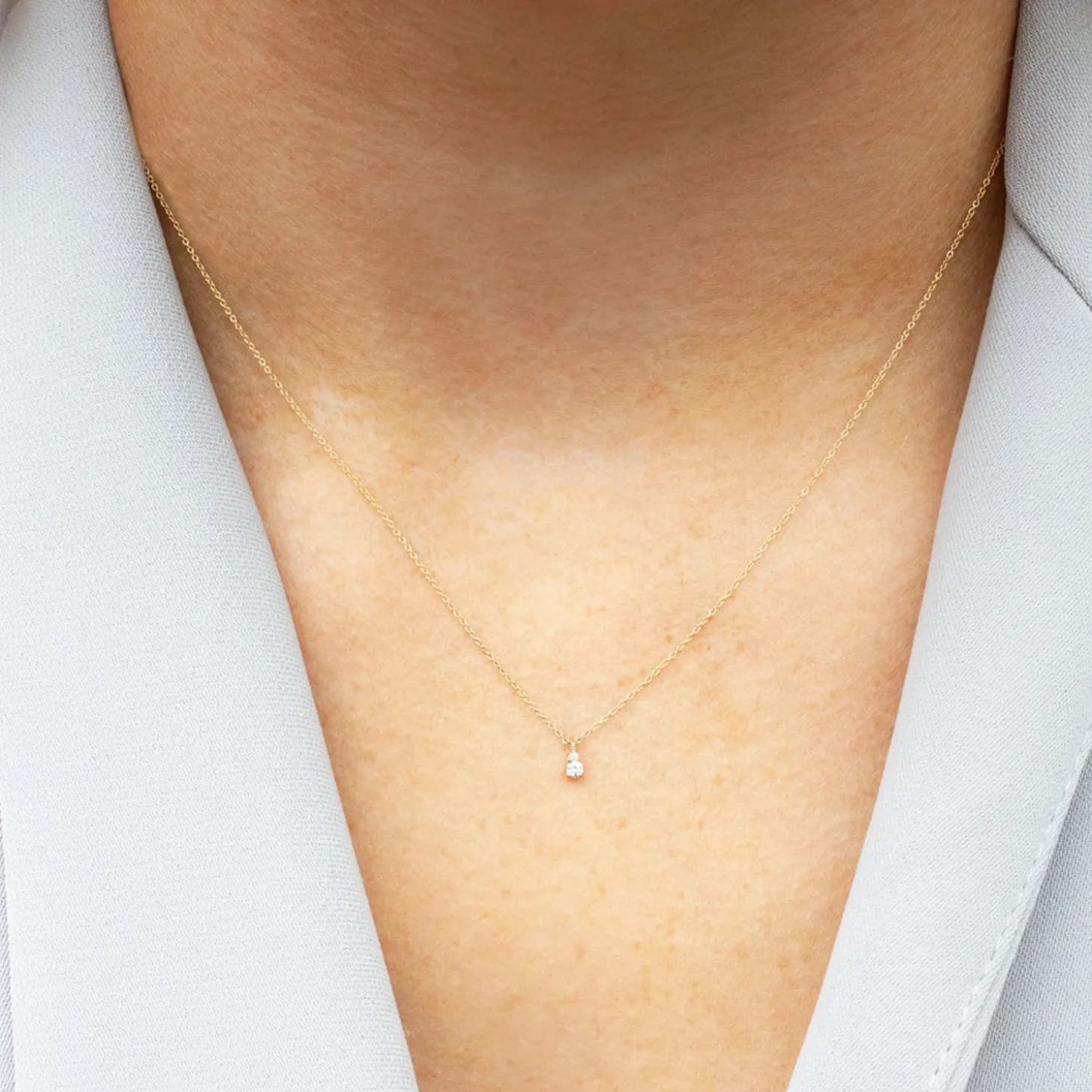 Dana Rebecca - 14Ct Gold, Sophia Ryan Diamond Petite Teardrop Necklace^The Alkemistry Cheap