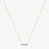 Dana Rebecca - 14Ct Gold, Sylvie Rose Diamond Bar Necklace^The Alkemistry Fashion