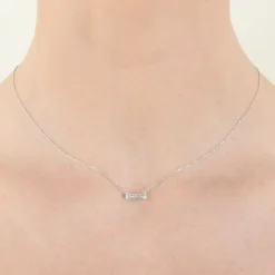Dana Rebecca - 14Ct Gold, Sylvie Rose Diamond Bar Necklace^The Alkemistry Discount