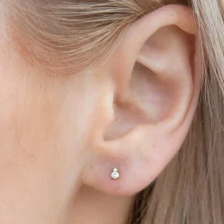 Dana Rebecca 14Ct Yellow Gold And Diamond Tiny Sophia Ryan Pear Studs Earrings (Pair)^The Alkemistry New
