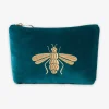 Elizabeth Scarlett - Honey Bee Mini Pouch Rich Blue^The Alkemistry Best