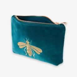 Elizabeth Scarlett - Honey Bee Mini Pouch Rich Blue^The Alkemistry Best