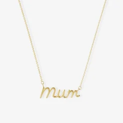 It'S Mummy - 18Ct Gold, Large Mum Necklace^The Alkemistry Fashion