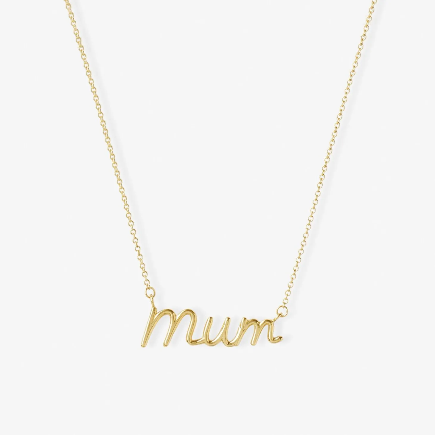 It'S Mummy - 18Ct Gold, Large Mum Necklace^The Alkemistry Fashion