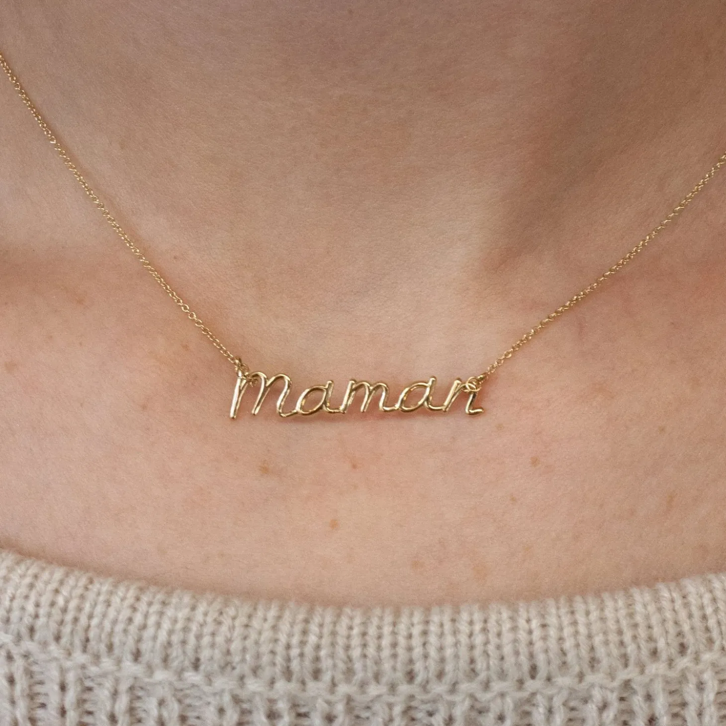 It'S Mummy - 18Ct Gold, Large Maman Necklace^The Alkemistry New