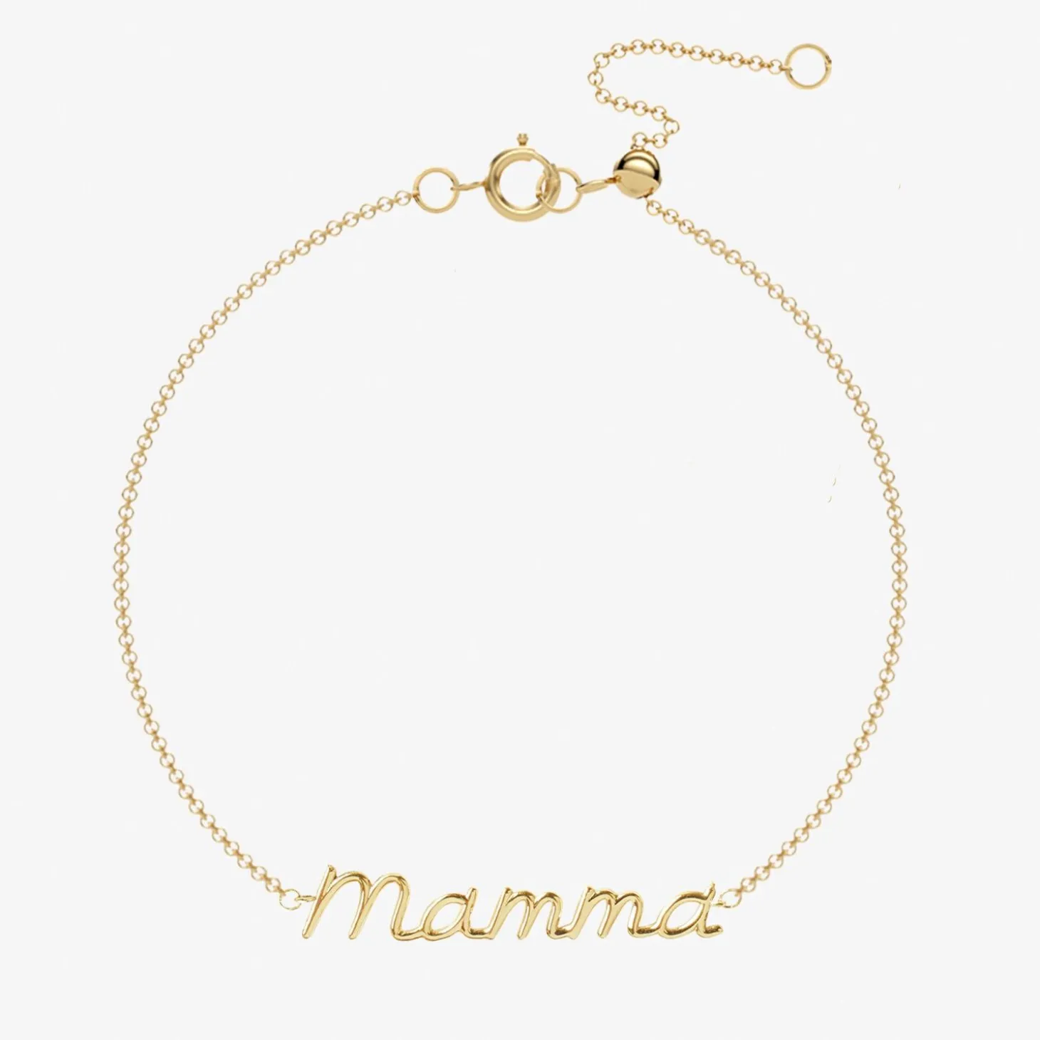 It'S Mummy - 18Ct Gold, Large Mamma Bracelet^The Alkemistry Store