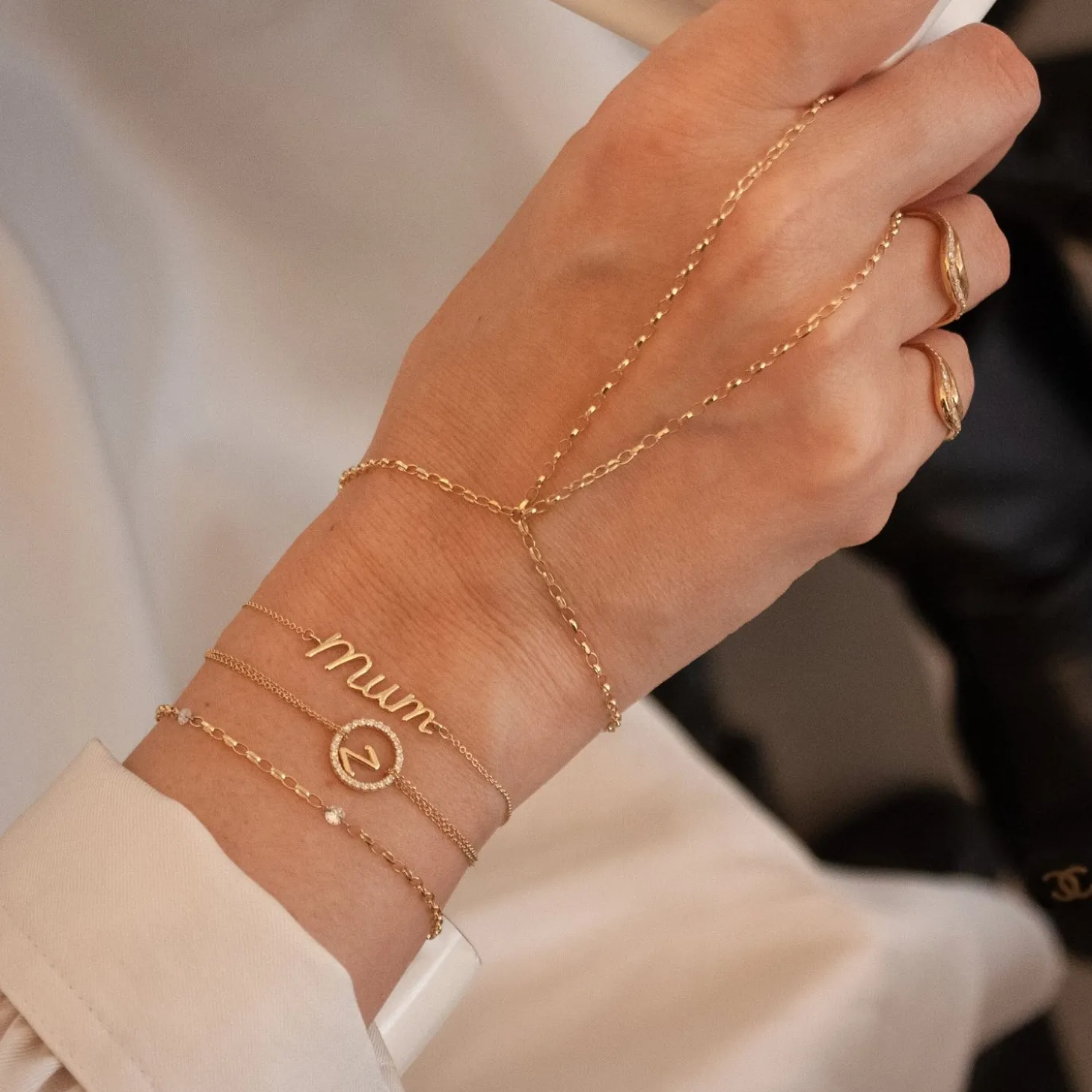 It'S Mummy - 18Ct Gold, Large Mum Bracelet^The Alkemistry Cheap