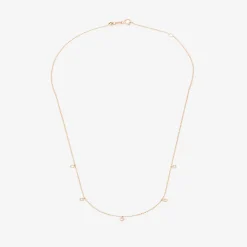 Kismet By Milka 14Ct Rose Gold And Diamond Drop Necklace^The Alkemistry Best Sale