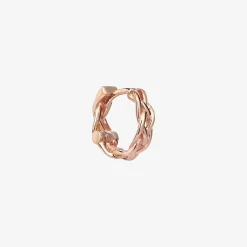 Kismet By Milka 14Ct Rose Gold Braided Hoop (Single)^The Alkemistry Clearance