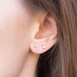 Kismet By Milka 14Ct Rose Gold Mini Star Earrings^The Alkemistry Best