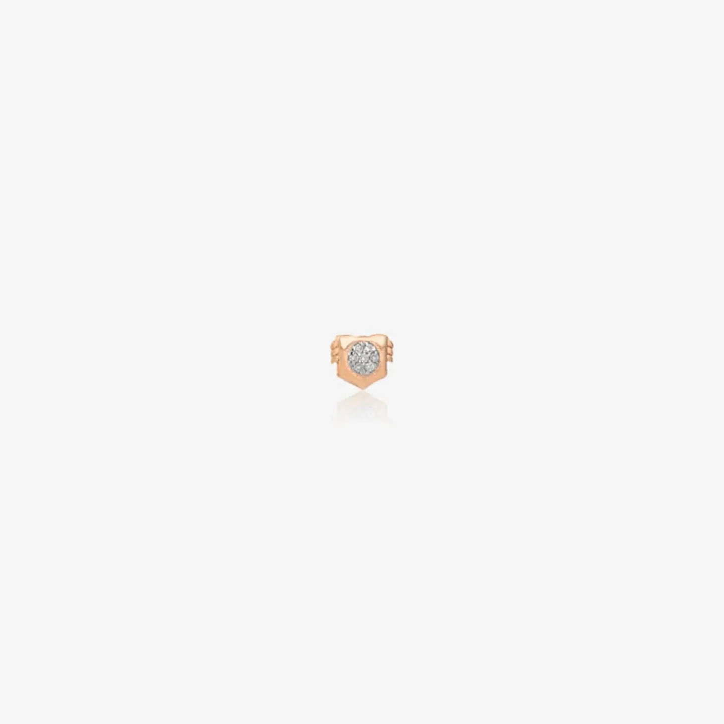 Kismet By Milka 14Ct Rose Gold And Diamond Leo Sign Earring (Single)^The Alkemistry Discount