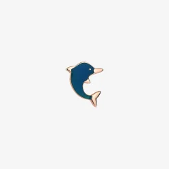 Kismet By Milka 14Ct Rose Gold Dolphin Stud (Single)^The Alkemistry New